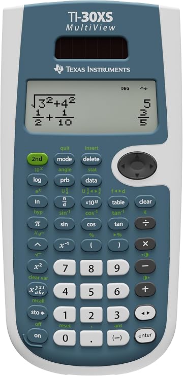 Texas Instruments TI-30XS MultiView Scientific Calculator | Powerful, four-line scientific calculator for high school math and science