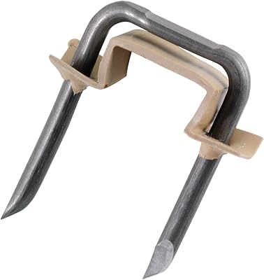 Gardner Bender MSI-75BX Polyethylene Insulated Metal Staple, 916 in, 143, 123 & 103 NM Cable, Tan