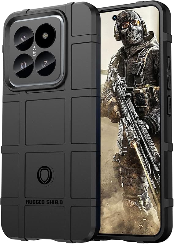 CCSmall for Xiaomi Redmi Note 14 Pro+ Plus 5G Case for Men - Heavy-Duty Shockproof Protective Phone Cover Rugged Durable Design Case for Redmi Note 14 Pro Plus 5G HD Black