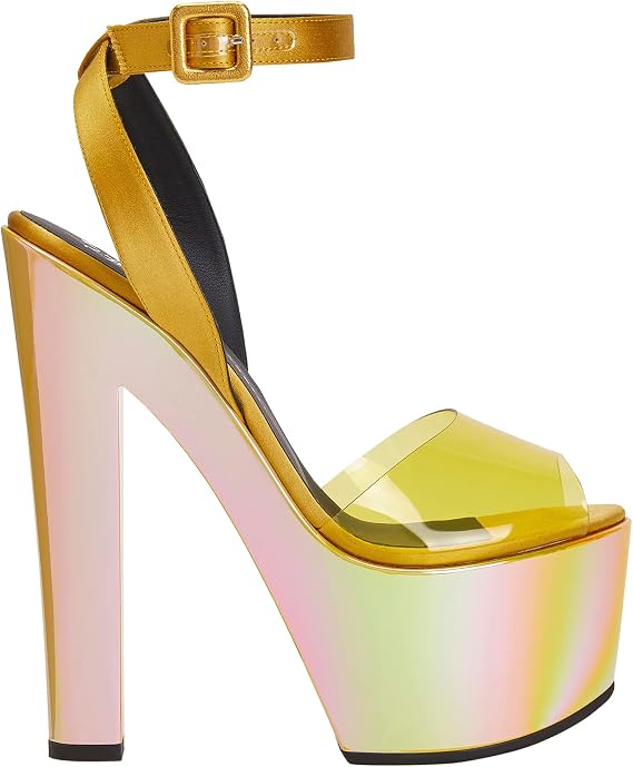 Tarifa Plexi Fabric Sandals