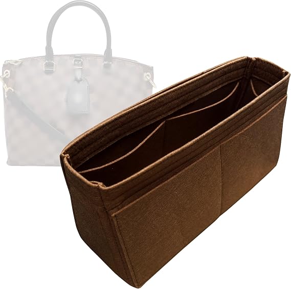 Organizer for Odeon Tote PM | MM, Handmade Felt Insert (MM, BrightGreen)