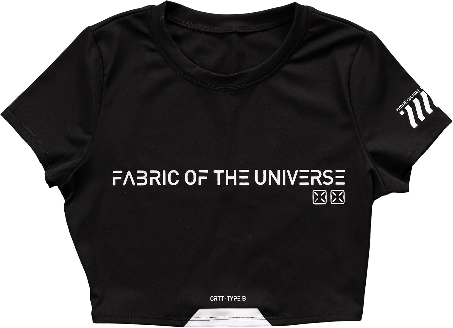 Fabric of the Universe Womens Techwear Fashion Crop Top T Shirt