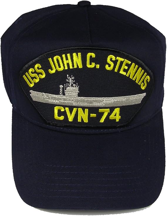 USS John C. Stennis CVN-74 HAT - Navy Blue - Veteran Owned Business