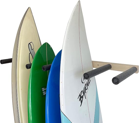 Vertical Surfboard Storage Rack - Holds 6 Boards
