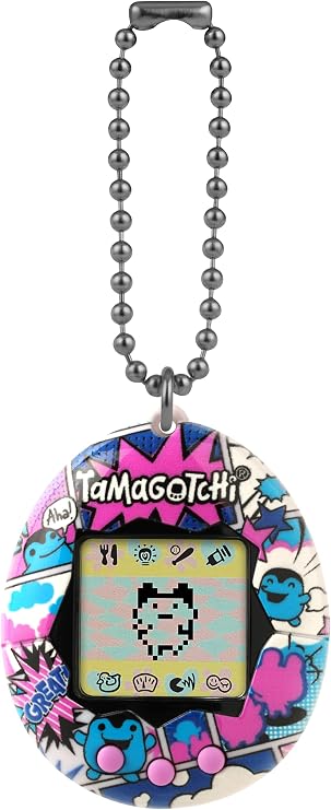 TAMAGOTCHI BANDAI Virtual Pet Original Ginjirotchi Comic Book, Multicolor 42982 Electronic Toy for Ages 8+, Your Favorite Electronic Pet Back with Other Designs