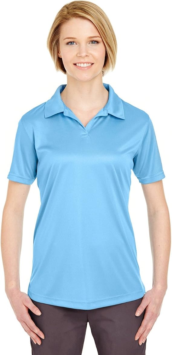 UltraClub Ladies' Cool & Dry Sport Performance Interlock Polo XL COLUMBIA BLUE