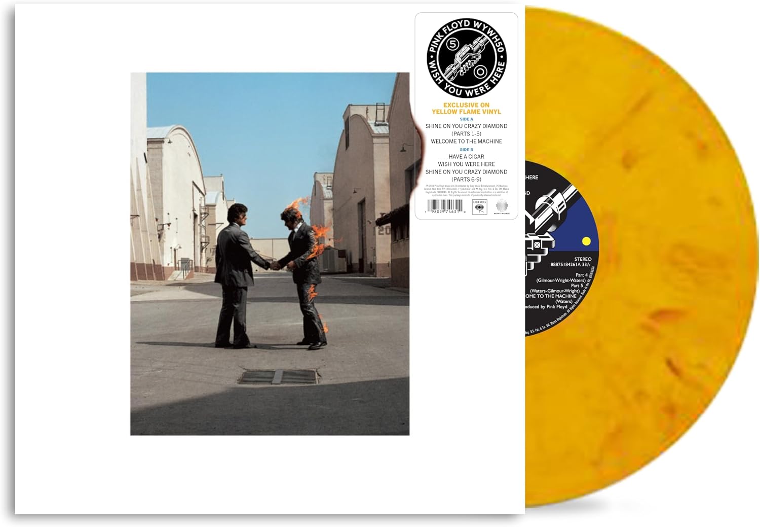 Wish You Were Here 50th Anniversary Yellow Vinyl Analog