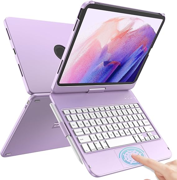 TQQ Touch for iPad A16 11th/10th Generation Case with Keyboard