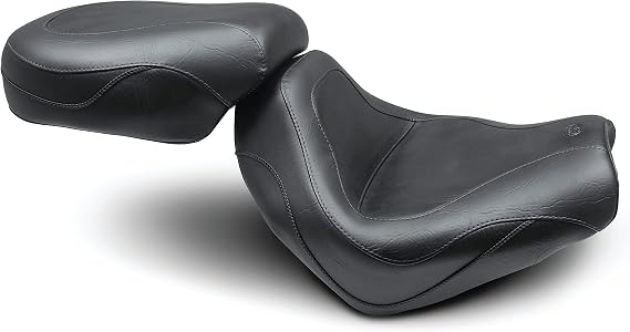 Mustang Motorcycle Seats 75651 Sport Touring Two-Piece Seat for Honda VTX1300C 2004-'09, Original, Black