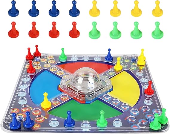 Frustration Board Game Classic, Race To Base Pop a Dice Trouble 2-4 Players Family Fun Party Game (Press and throw the dice)