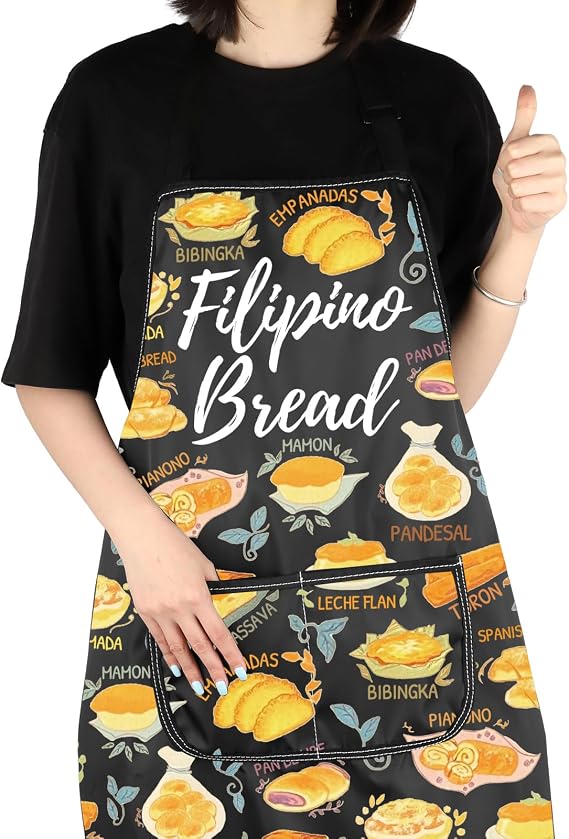 Philippines Bread Lover Gift Filipino Bread Apron Pinoy Cuisine Kitchen Gift Baker Baking Lover Apron