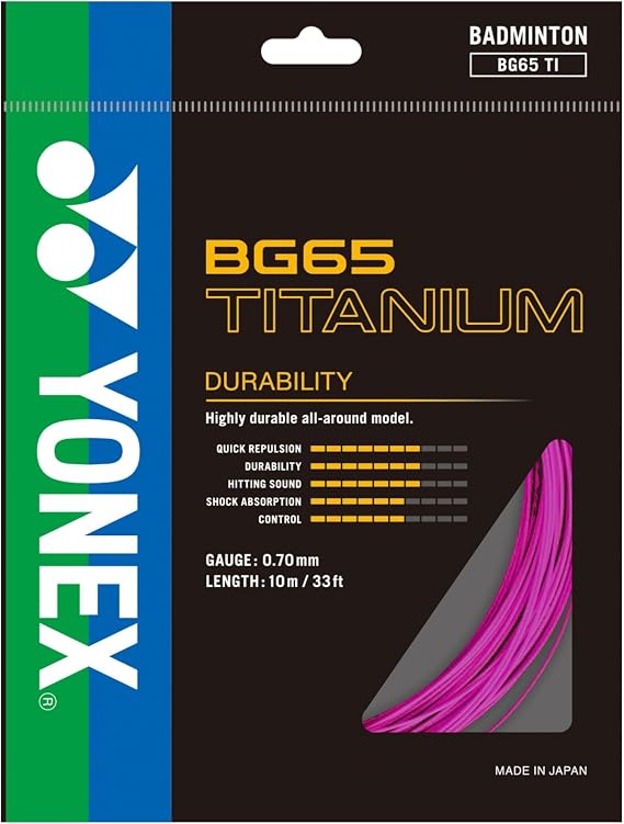 Yonex BG-65 Ti Pink Badminton String