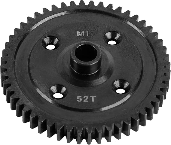 Steel M1 52T Spur Gear Main Gear Upgrades Part for 1/8 Sledge 4WD #95076-4,Harden Steel RC M1 52T Big Gear Hops Up for Sledge Monster Truck