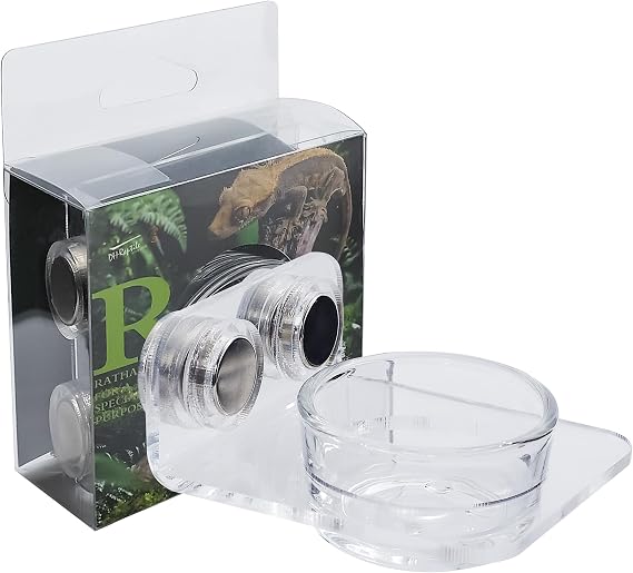 Magnetic Reptile Ledge - Acrylic Feeding Platform for Geckos & Spiders