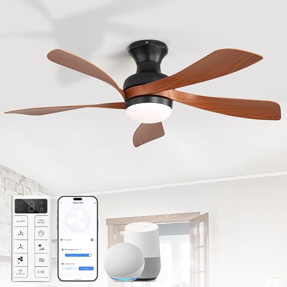 Sofucor 52 Inch Smart Ceiling Fans with Lights and Remote, APP Control