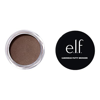 e.l.f. Luminous Putty Bronzer, Lightweight Putty-to-Powder Bronzer For A Radiant, Glowing Finish, Highly Pigmented, Vegan & Cruelty-Free, Island Hopping