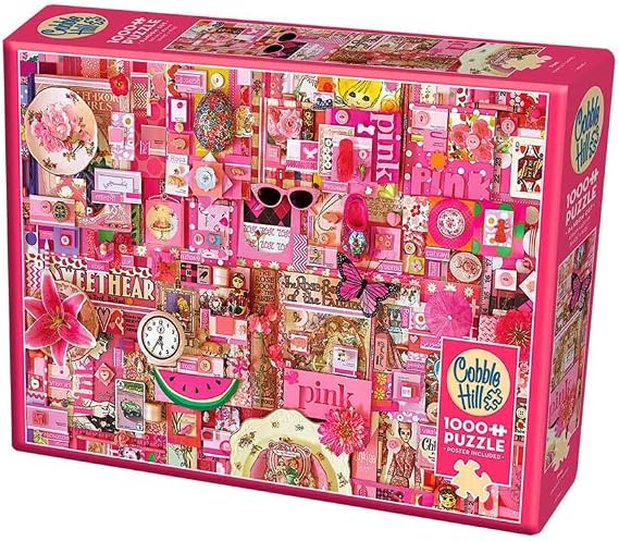 COBBLE HILL Pink Jigsaw Puzzle (1000 Piece)
