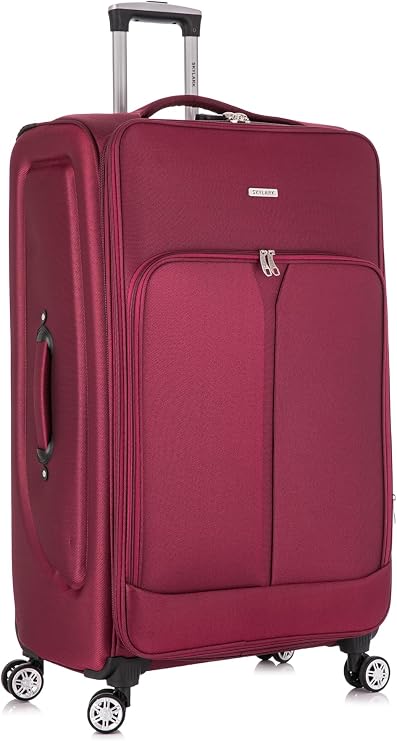 32" Extra Large Suitcase Super Lightweight Expandable 4 Wheels Spinner 3-Digit Combination Lock Soft Shell Luggage Check in for 30kg