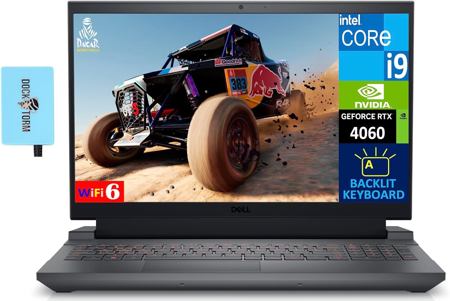 Dell G15 5530 Gaming Laptop 15.6 165Hz FHD Display Intel i9-13900HK, GeForce RTX 4060 8GB, 64GB DDR5, 4TB PCIe SSD, Backlit KB, WiFi 6, Webcam, Win 11 Pro wDKZ USB Port Expander