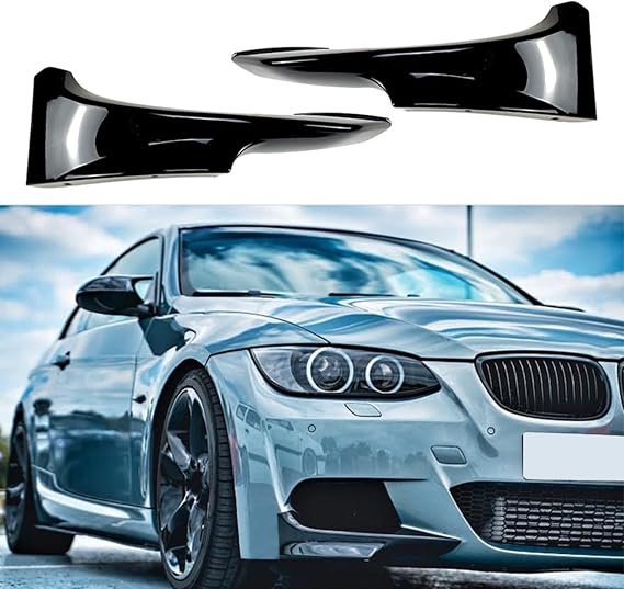 front bumper splitter 2 Pack Front Bumper Splitter Lip For Bmw 3 Series E92 E93 M-Tech 2006-2013 Abs Carbon Look Exterior Tuning Body Kit Left Right(Gloss black 2010-2013)
