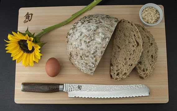 Shun Cutlery Large Hinoki Cutting Board, 17.75" x 11.75" Large Wood Cutting Board, Medium-Soft Wood Preserves Knife Edges, Authentic, Japanese Kitchen Cutting Board