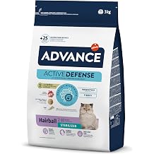 Advance Sterilized Hairball Turkey Barren Cat Food, 3 Kg