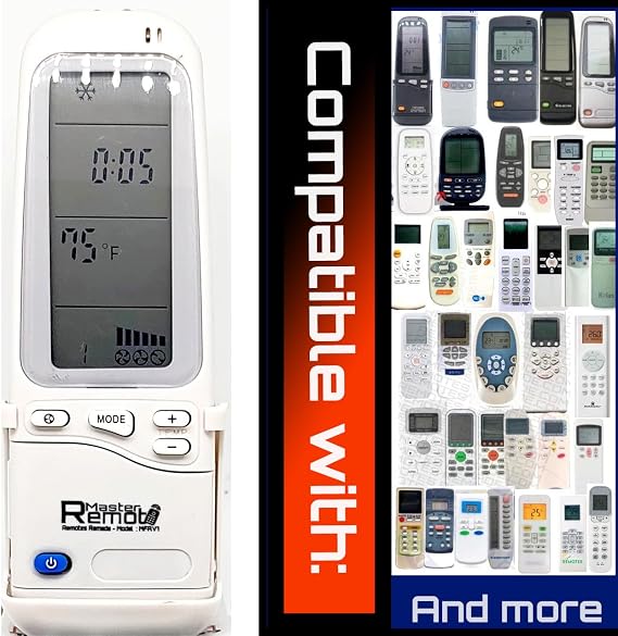 Universal Remote for Airwell | Electra | Hisense | York | Midea | Toshiba | Frikko | TCL and More See The Second Photo for Some Compatible Models
