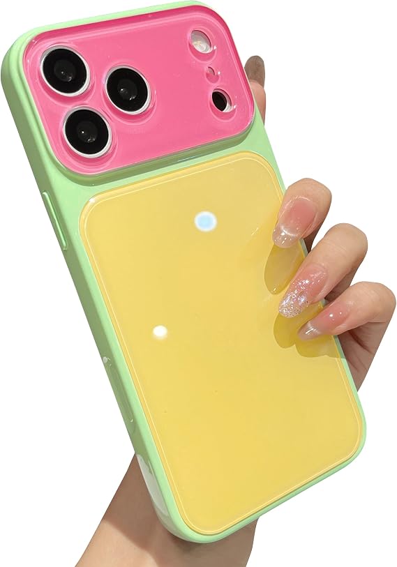 Caseative for iPhone 17 Pro Case, Yellow Red