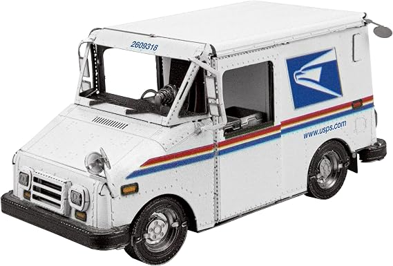 Metal Earth Fascinations USPS LLV Mail Truck 3D Metal Model Kit