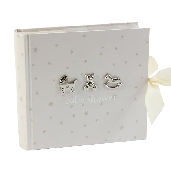 Bambino by Juliana Baby Shower Photo Album, 50 Pages, White