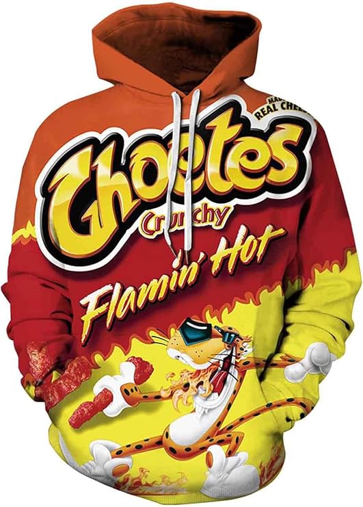 Keasmto 3D Ramen Chicken Noodle Soup Hoodie Beef Sweatshirt For Men Women Cotton Cute