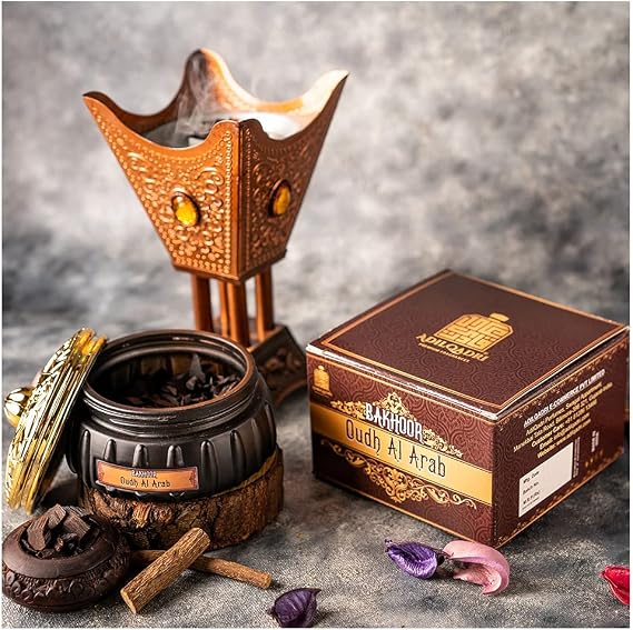AdilQadri Premium Oudh Al Arab Bakhoor Incense Sticks Exquisite Aromatherapy Experience Ideal for Meditation Prayer and Mood Enhancement Made from Natural Essential 50 g