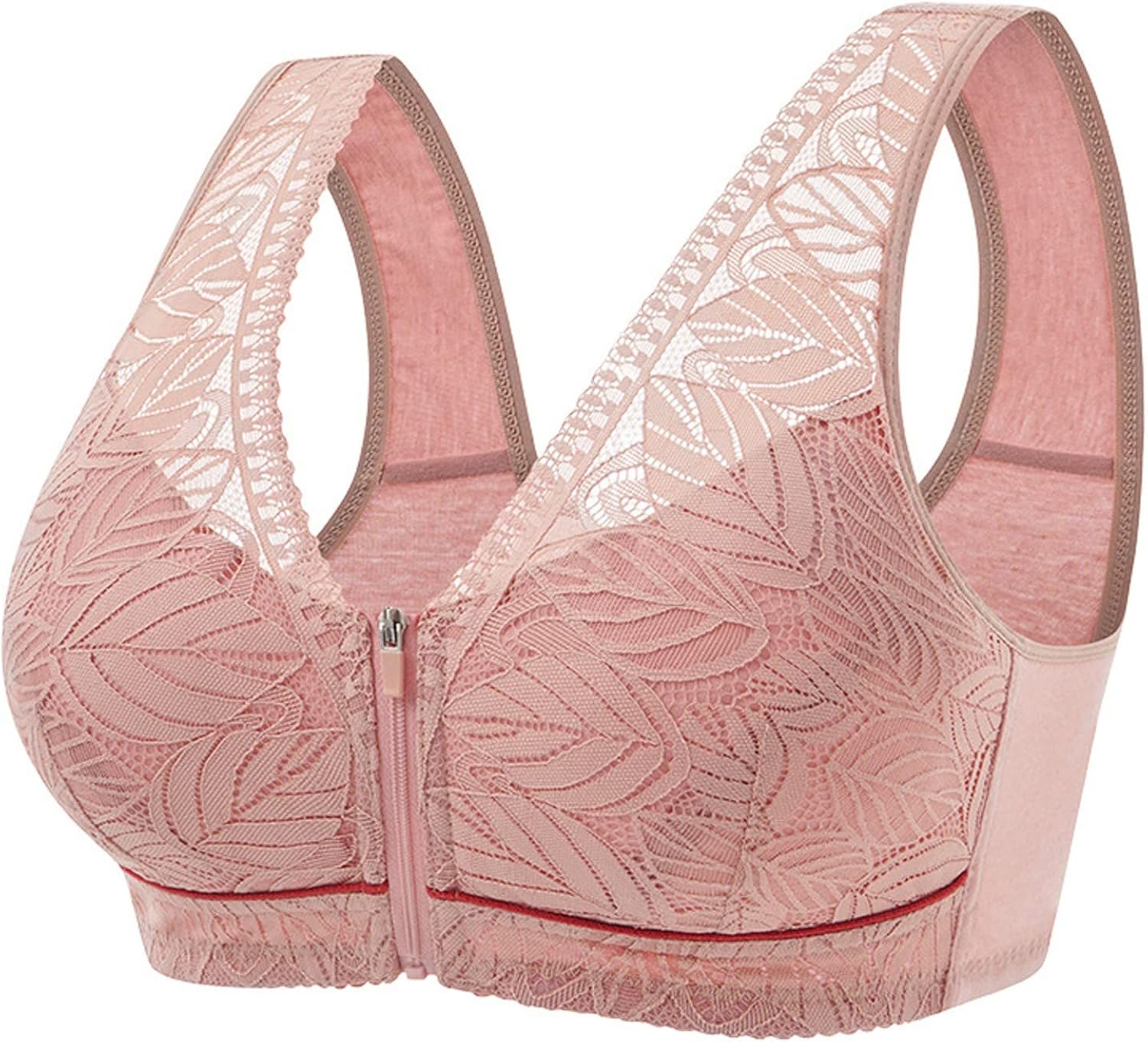 Sports Bras for Women Lace Full Coverage Strapless Seamless Padded Hollow Out Back Bandeau Bra Comfy Crop Tube Top Bra