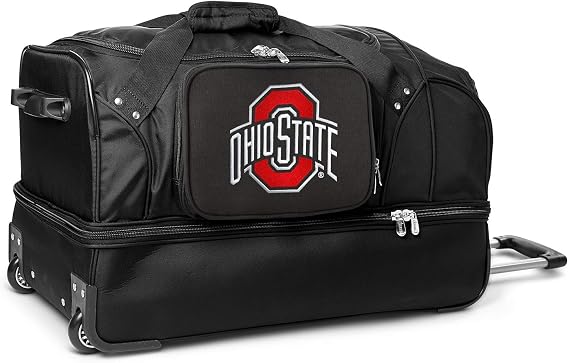 NCAA Ohio State Buckeyes Rolling Drop-Bottom Duffel Bag