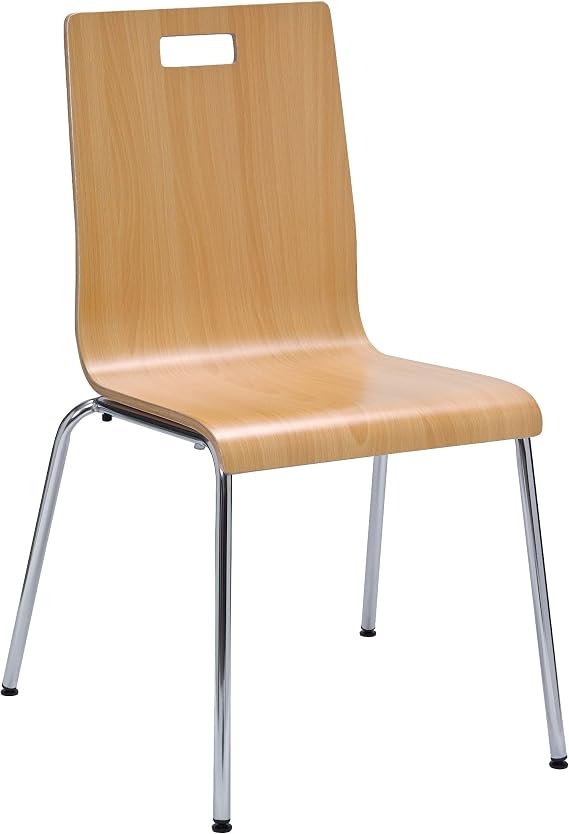 KFI Seating Jive Series Stack Chair, Natural