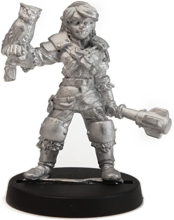 Stonehaven Female Half-Elf Cleric Miniature Figure (for 28mm Scale Table Top War Games) - Made in US