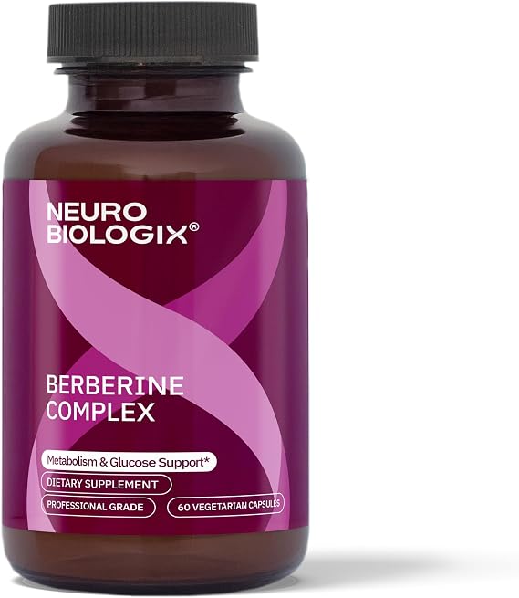 Neurobiologix Berberine Complex, Metabolic & Weight Management Support Supplement with Alpha Lipoic Acid, Biotin & Chromium for Blood Sugar Balance & Heart Health, Gluten Free, 60 Vegetarian Capsules