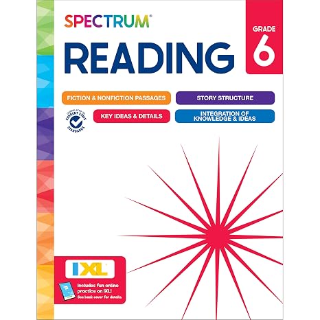 Spectrum Reading Workbook, Grade 6
