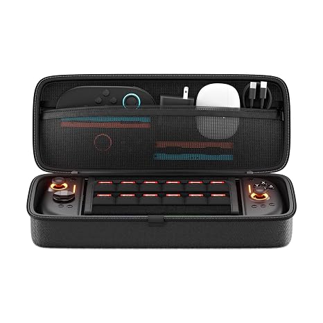 NYXI Carrying Case for Hyperion 3, Switch 2 Carrying Case with 24 Game Cartridges, Compatible Wizard and Many Larger Grips- Lightweight & Shockproof