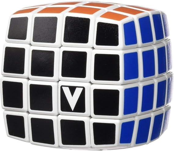 V-Cube 4 Cube Pillowed Cube Toy, White/Multicolor