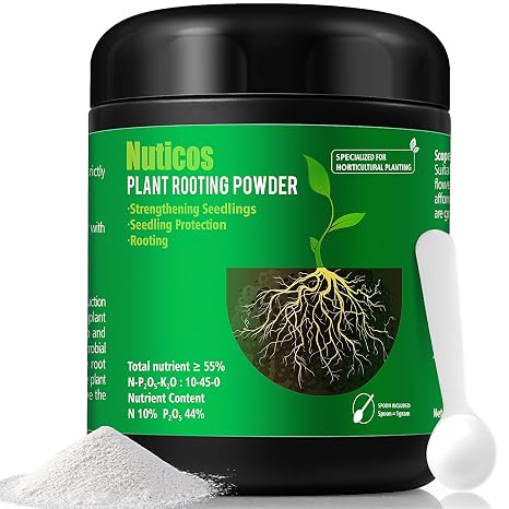 Rooting Powder (21.1 oz/600 g), Rooting Hormone for Plant Cuttings and Transplanting, Plant Starter and Transplanting Fertilizer, Ultra Concentrated - Yields 120 Gallons
