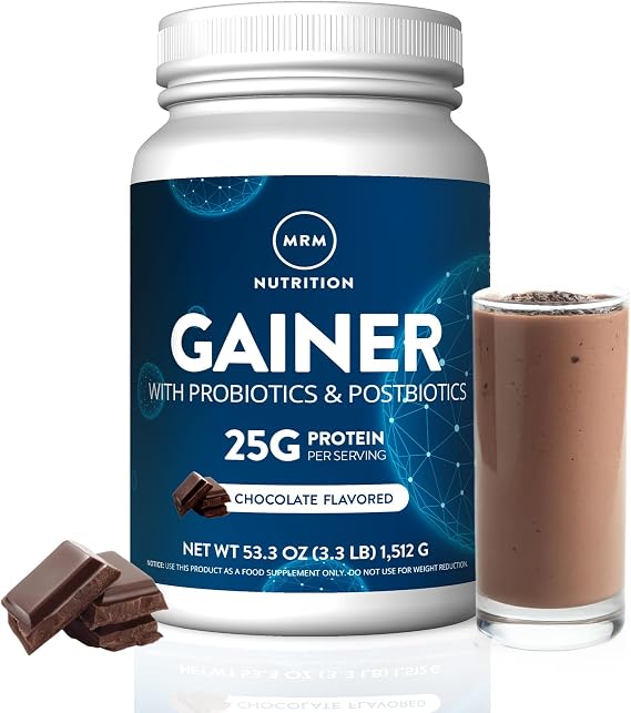 MRM Nutrition Gainer Protein with Probiotics & Postbiotics - 18 Servings