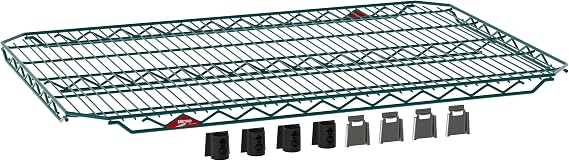 METRO EZA-1836NK3 Super Erecta EZ-ADD Wire Shelf, Metroseal Green, 18" x 36"