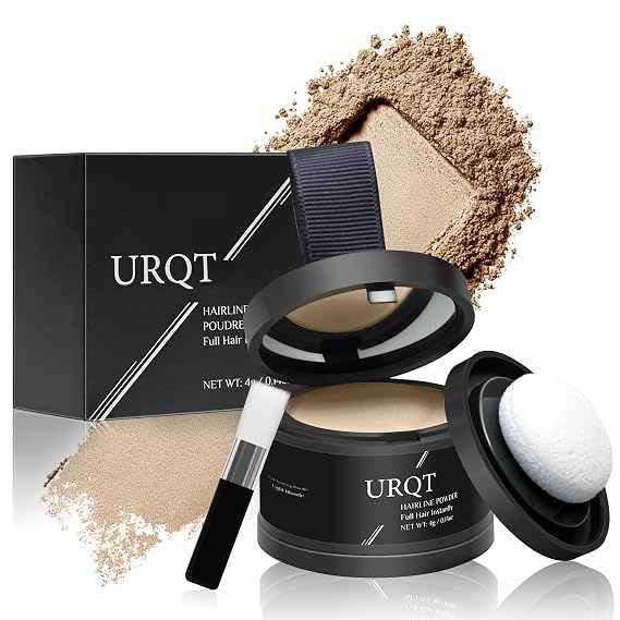 Magic Hairline Powder, Instantly Conceals Hair Loss, Natural Hairline Coverage, Hair Fibers for Thinning Hair, Root Touch Up Hair Powder for Women & Men, Root Cover Up Hair Powder (Light Blonde)