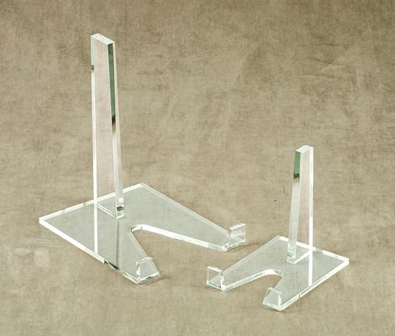 TRIPAR 8 Inch Acrylic Display Stand Holder for Plates, Artwork, Tiles, Decor