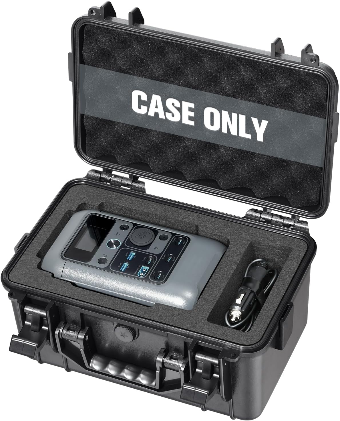 Hard Case for Anker Solix C300 DC - Portable Solar Generator Hard Shell Case: Waterproof Travel Carrying Storage Box for Anker Power Bank Solix C300 DC Power Bank Station - for Campers & Adventurers