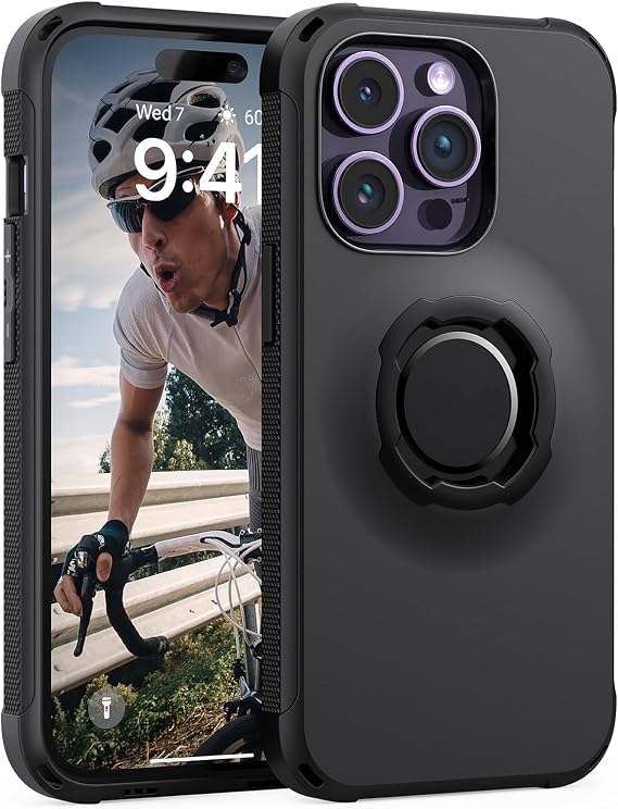 Lock Protective Case for iPhone 14 Pro Black
