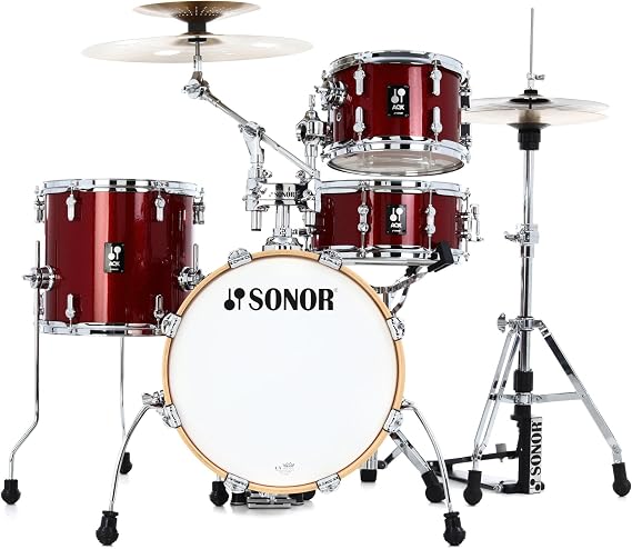 Sonor AQX Jungle 4-piece Shell Pack - Red Moon Sparkle