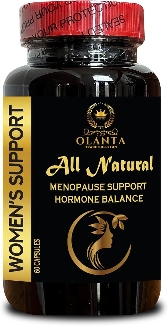 Menopause Supplements for Women - Black Cohosh Extract, Helps Alleviate Hot Flashes, Night Sweats, Mood, Menopause Supplements for Women - 1 Bottle 60 Capsules