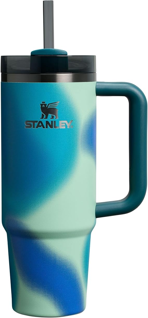 STANLEY Quencher H2.0 FlowState Pipetli Termos Bardak 0.89 Litre - Coastal Teal | Paslanmaz Çelik